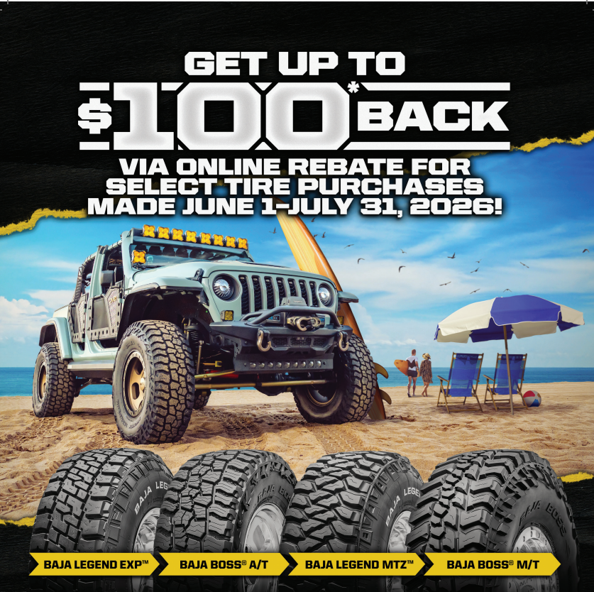 Mickey Thompson off-road tires rebate promotion at 797 Performance