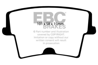 EBC 2005-2023 Chrysler 300C / Dodge Charger & Challenger 5.7 USR Slotted Rear Rotors W/ RedStuff Pads