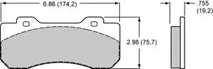 Wilwood Replacement Pads for RAM TRX TX6R Big Brake Kit