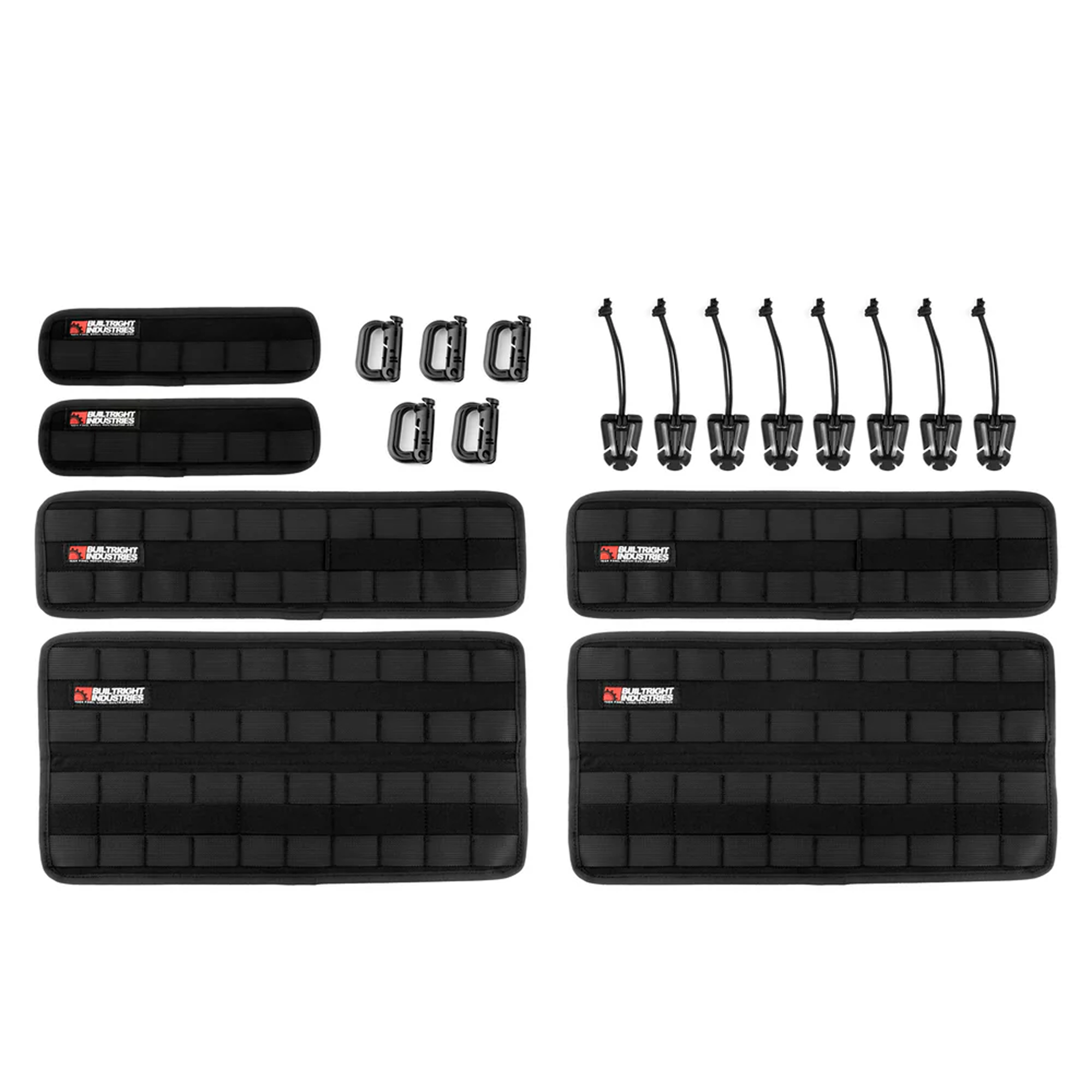 Velcro Tech Panel - Black | 6pc+ Kit