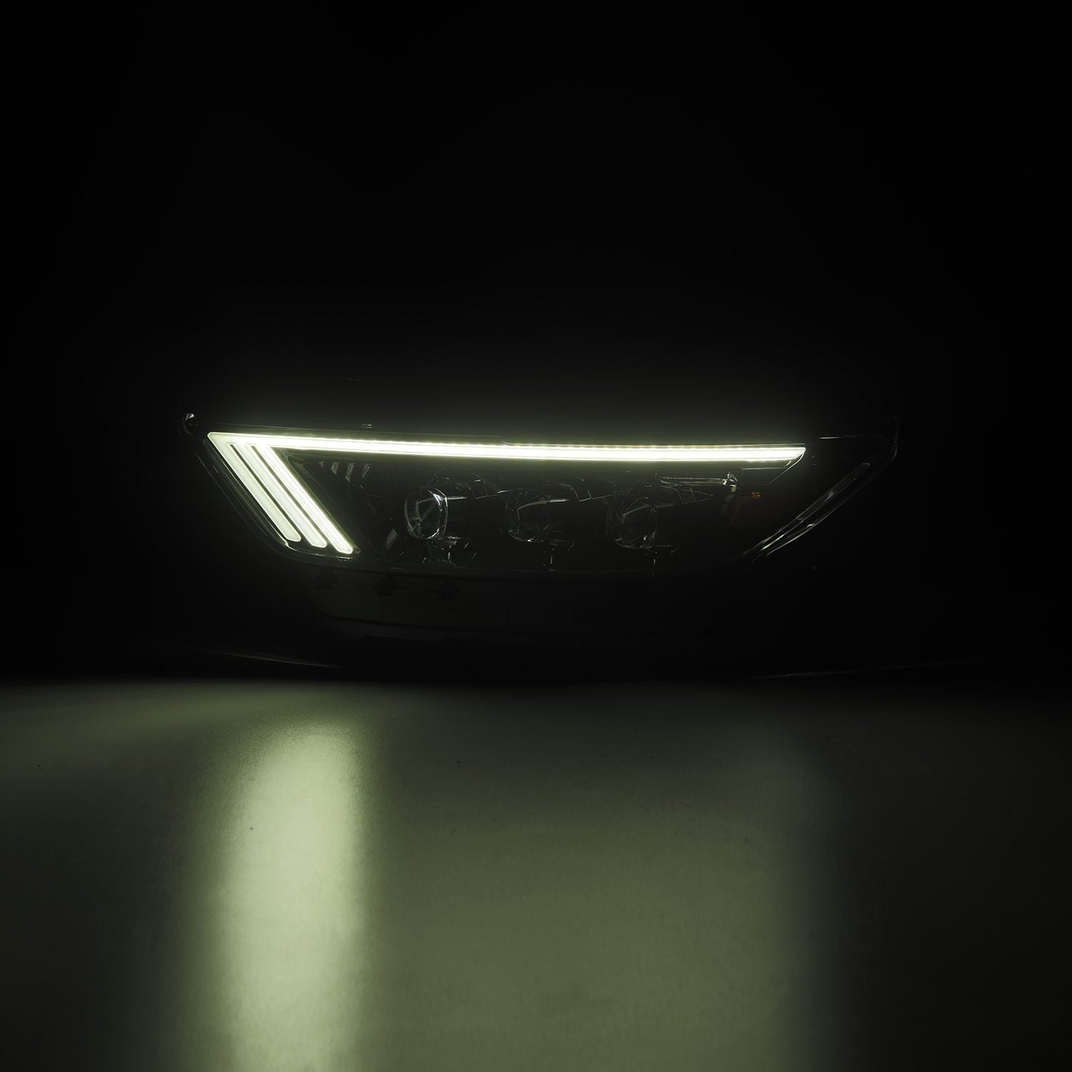 AlphaRex 15-17 Ford Mustang/18-20 Mustang Shelby GT350/GT500 NOVA-Series LED Projector Headlights Alpha-Black