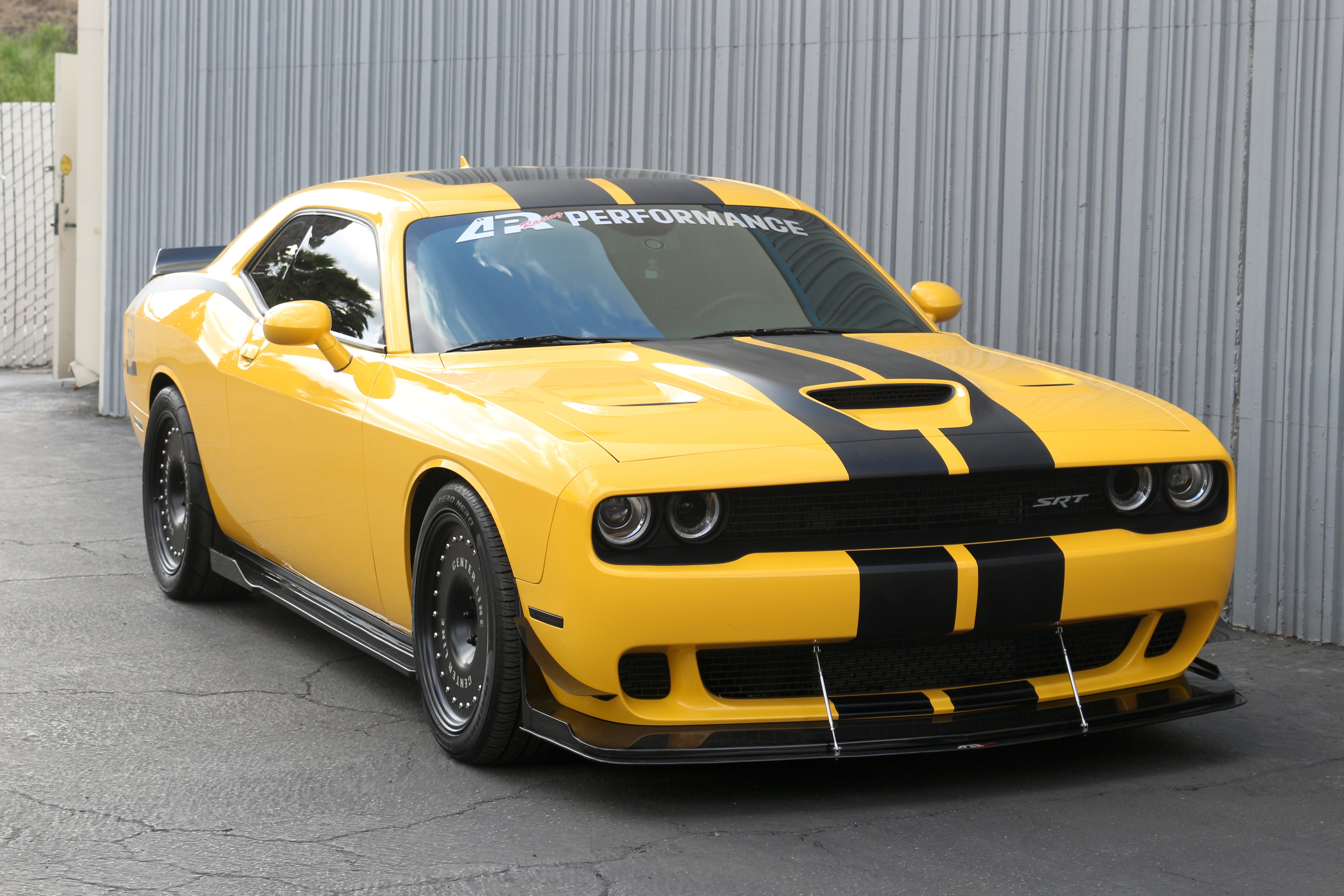 Dodge Challenger Hellcat Carbon Fiber Front Wind Splitter 2015 - 2023 (APR Lip)