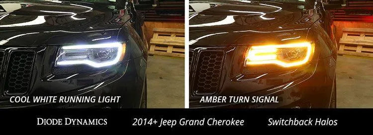 Diode Dynamics 2014-2020 Jeep Grand Cherokee Switchback LED Halos