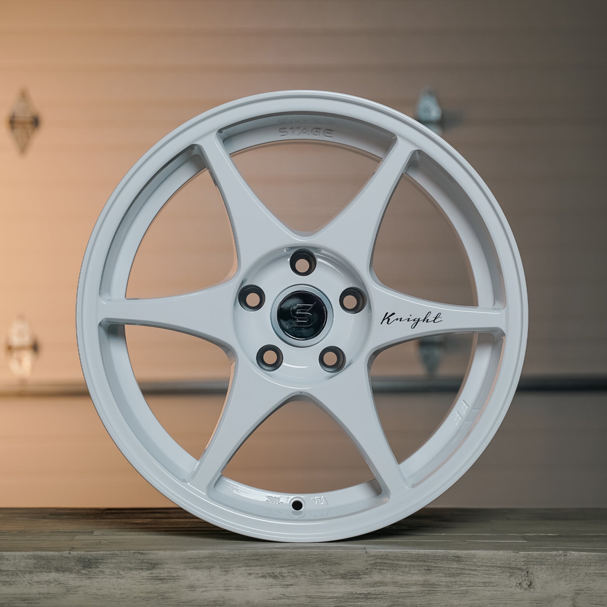 Stage Wheels Knight 17x9 +35mm 5x114.3 CB: 73.1 Color: White