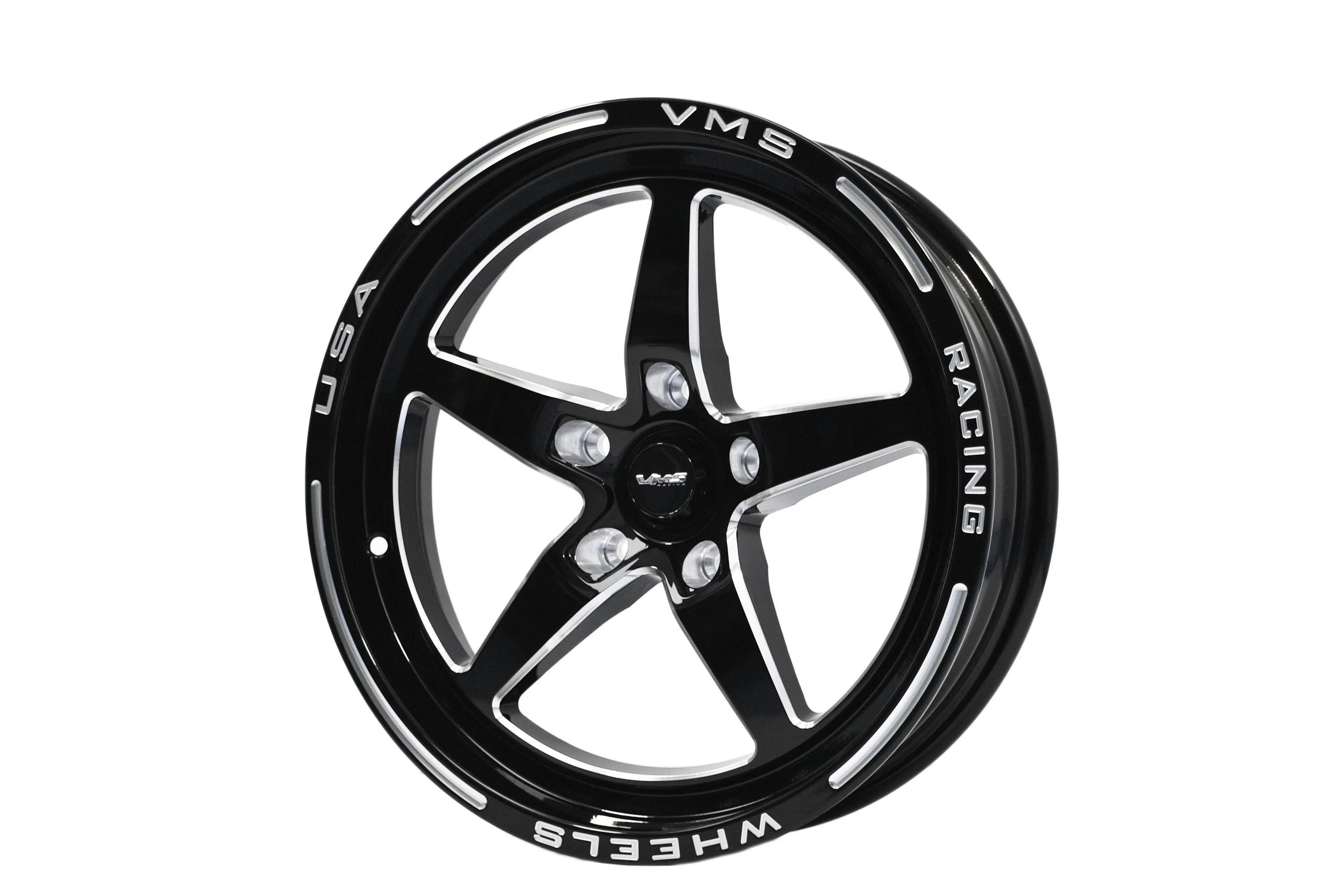 VMS Wheels Star Black Mill Finish Mustang Fitment