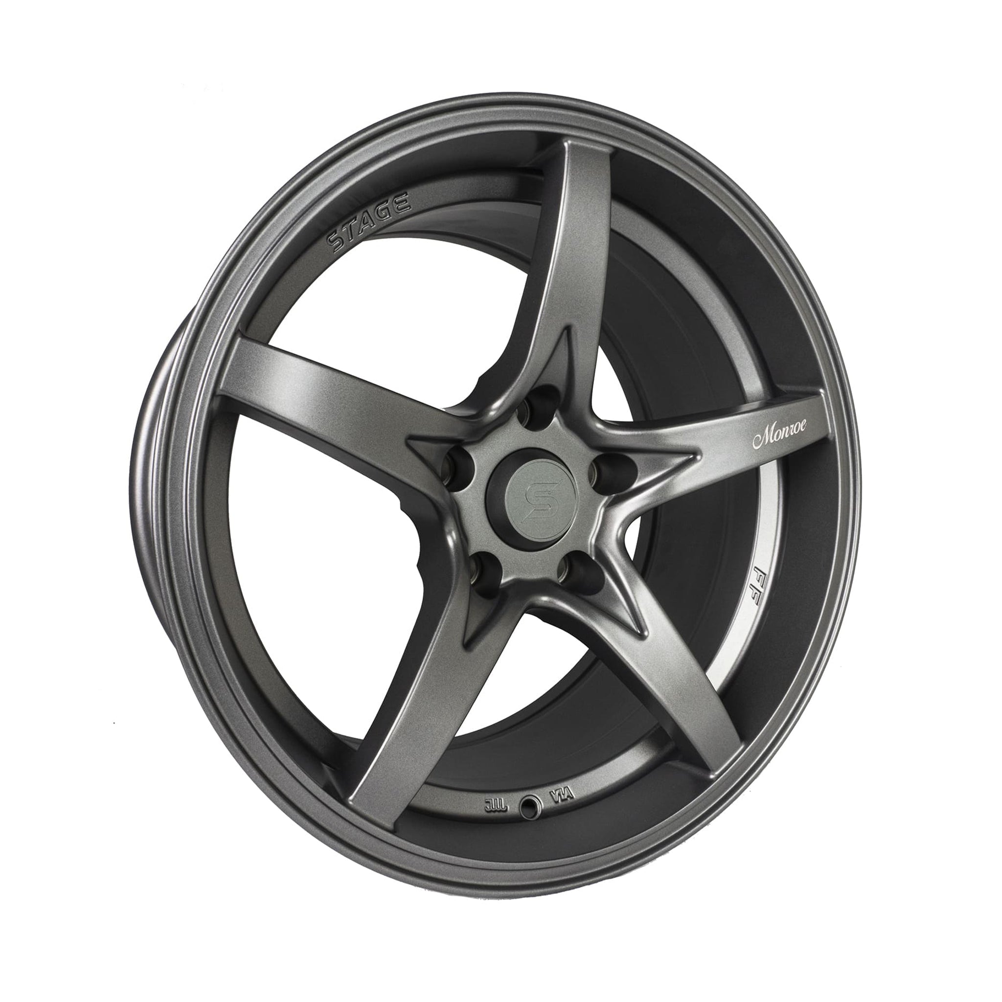 Stage Wheels Monroe 17x9 +12mm 5x114.3 CB: 73.1 Color: Matte Gun Metal