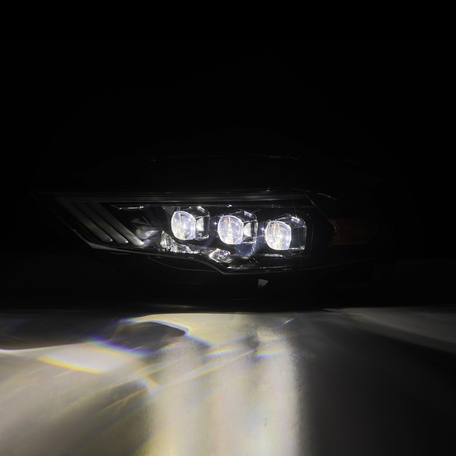 AlphaRex 18-23 Ford Mustang NOVA-Series LED Projector Headlights Alpha-Black