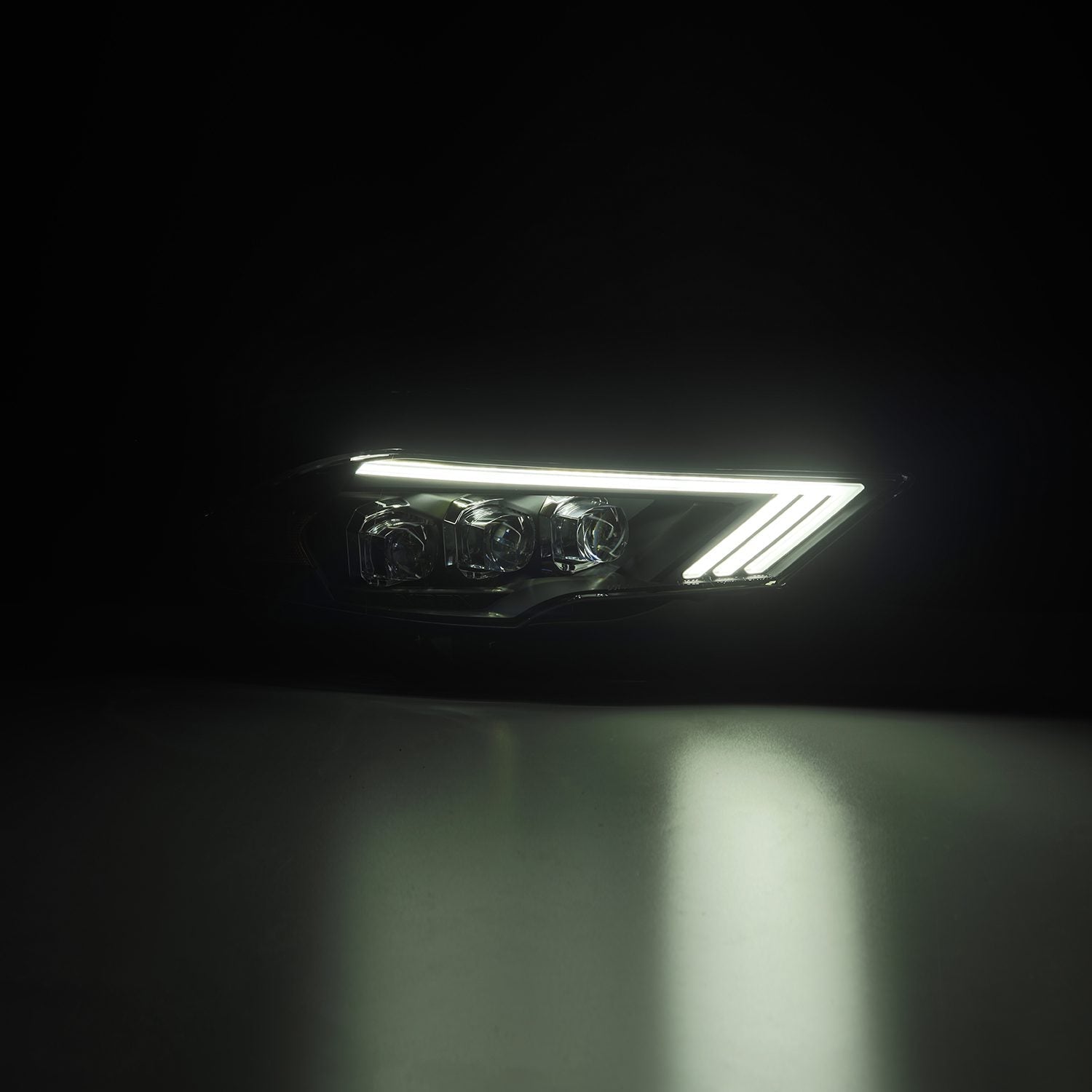 AlphaRex 18-23 Ford Mustang NOVA-Series LED Projector Headlights Black