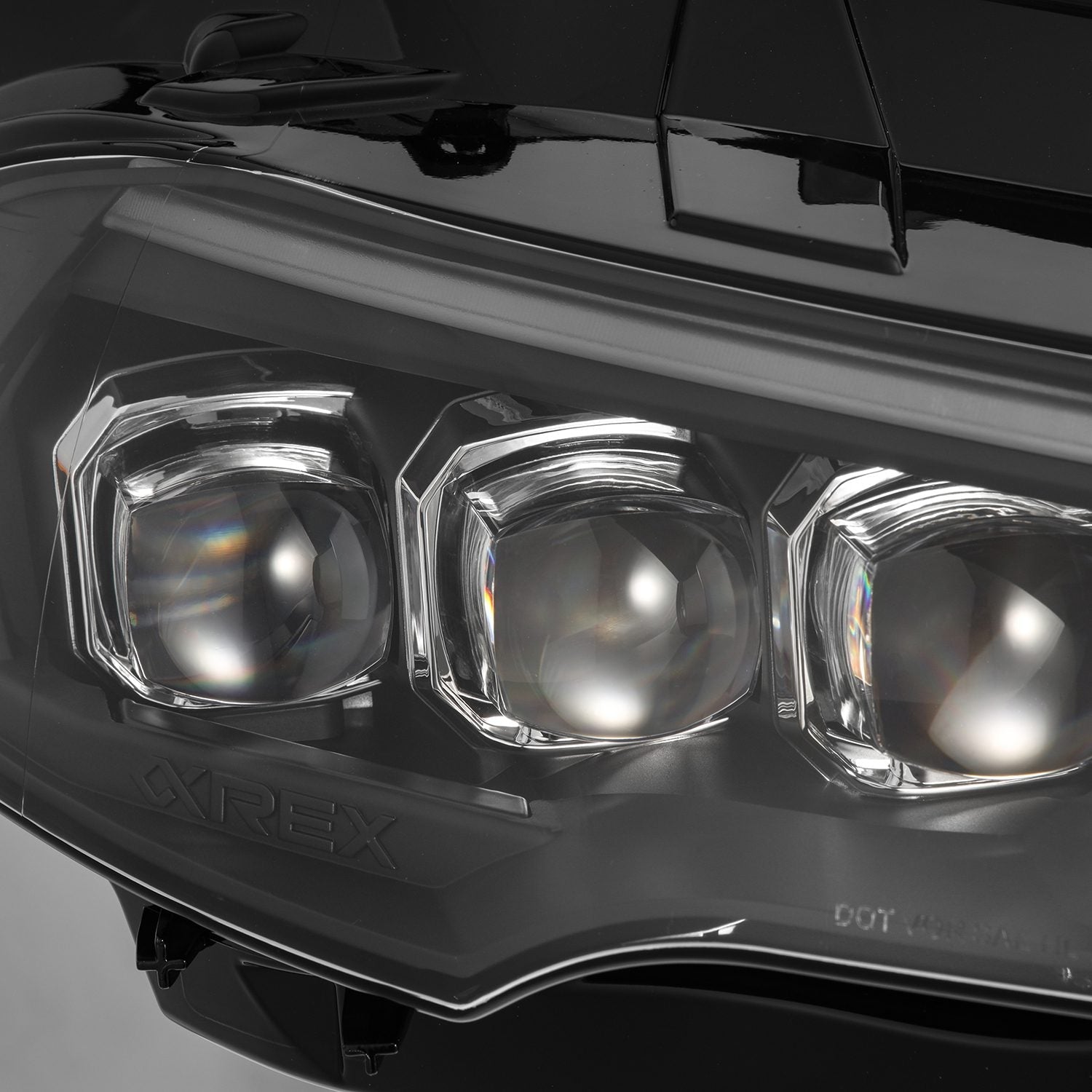 AlphaRex 18-23 Ford Mustang NOVA-Series LED Projector Headlights Black