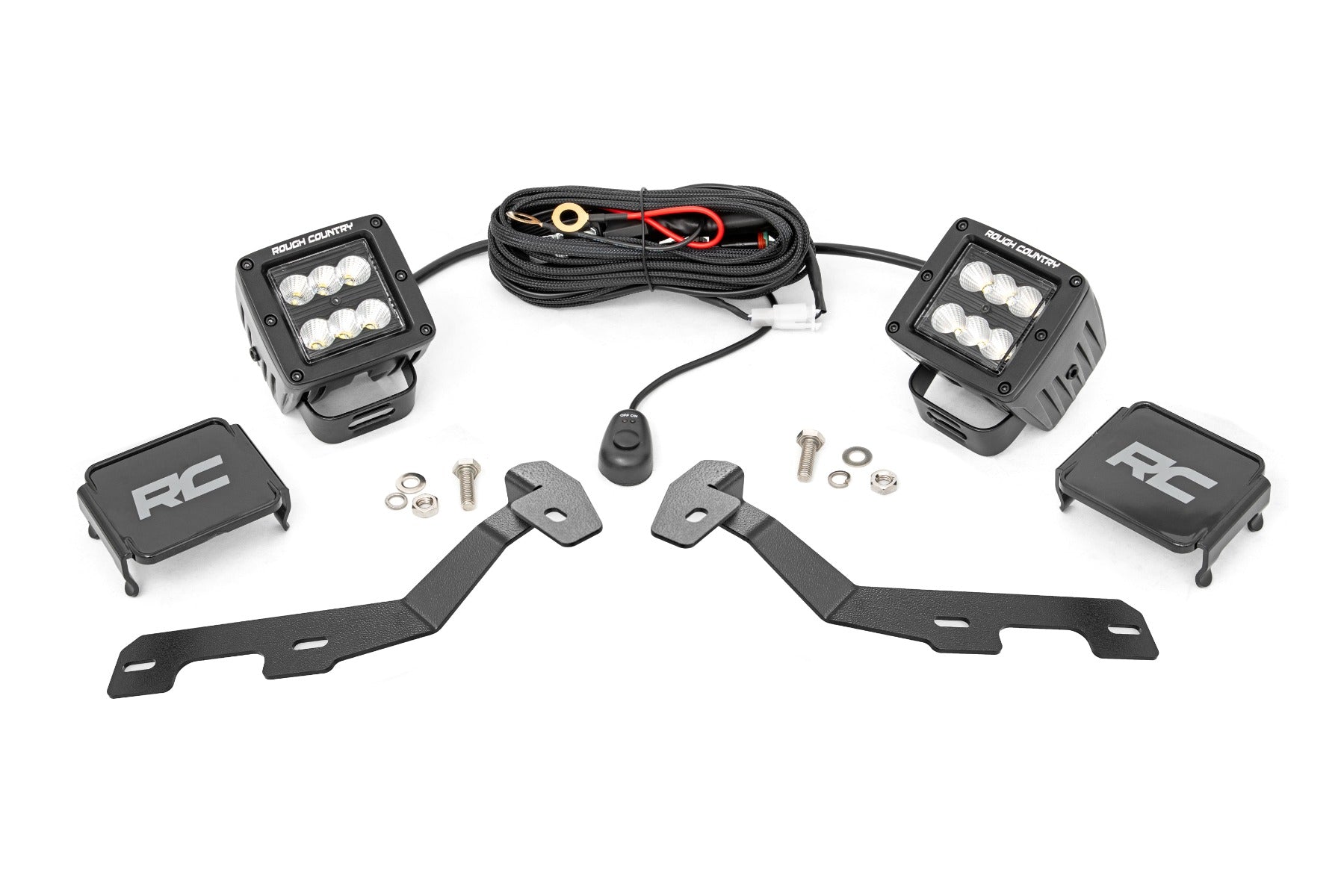 Rough Country LED Ditch Light Kit Ram 1500 2WD/4WD (2019-2026)