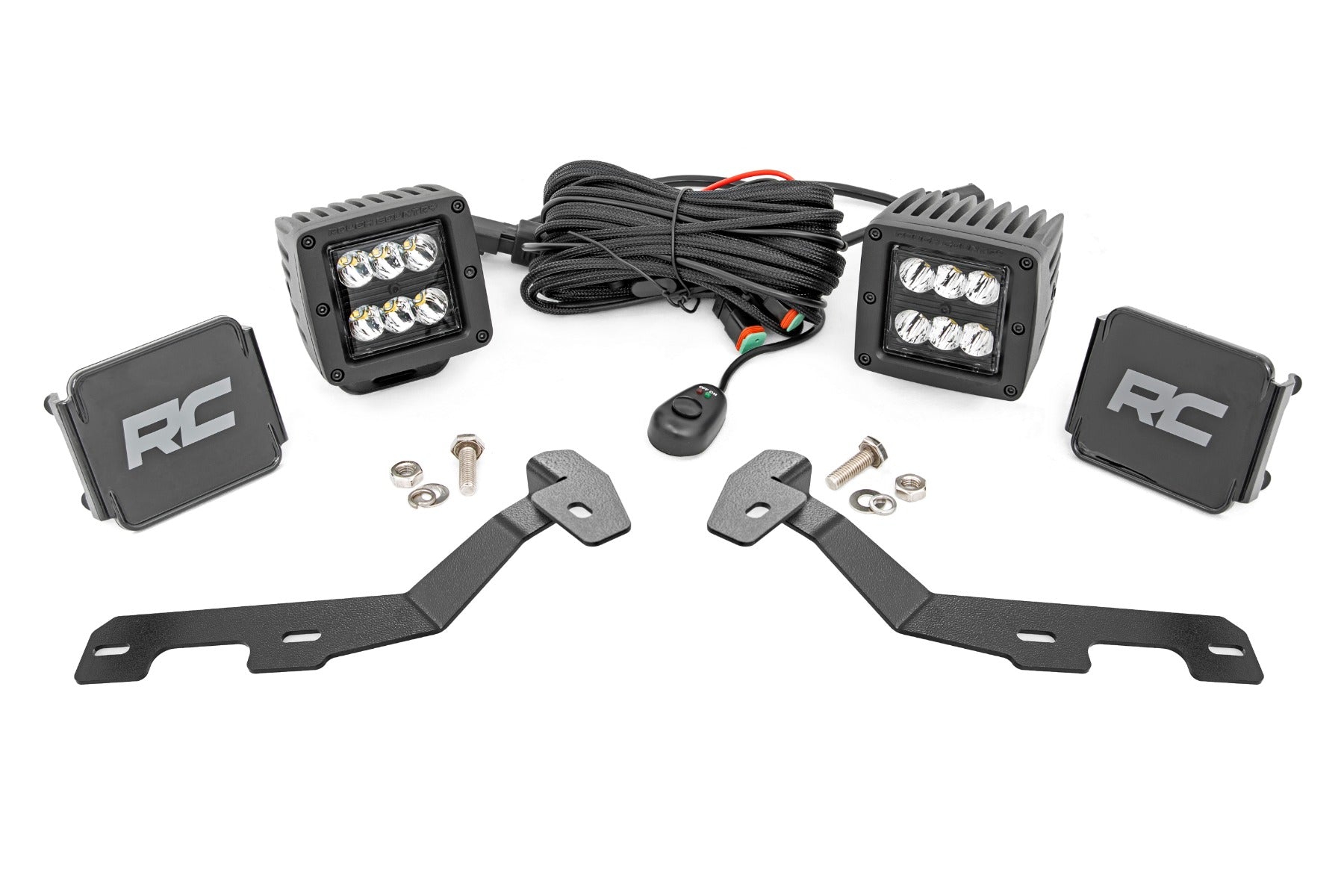 Rough Country LED Ditch Light Kit Ram 1500 2WD/4WD (2019-2026)