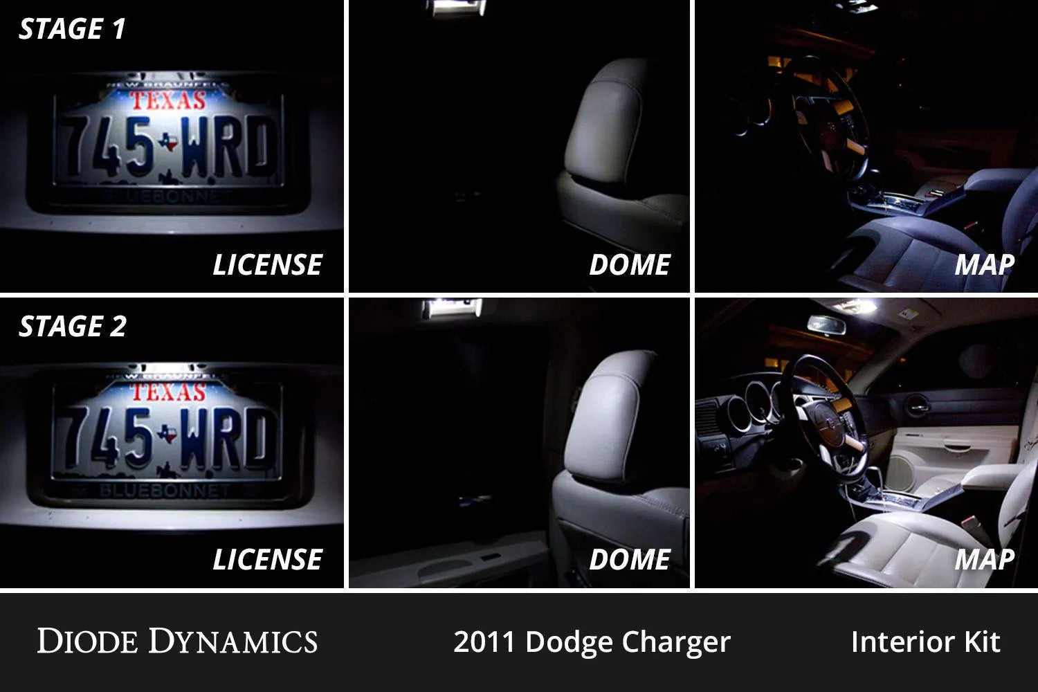 Diode Dynamics Interior LED Conversion Kit for 2011-2023 Dodge Charger