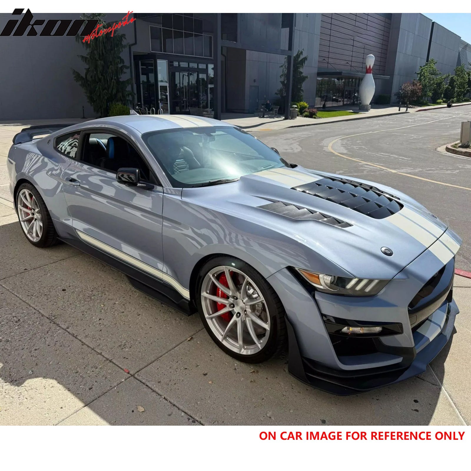 Ikon Motorsports 2015-2017 Ford Mustang V6/GT GT350 GT500KR Style Front Hood Aluminum