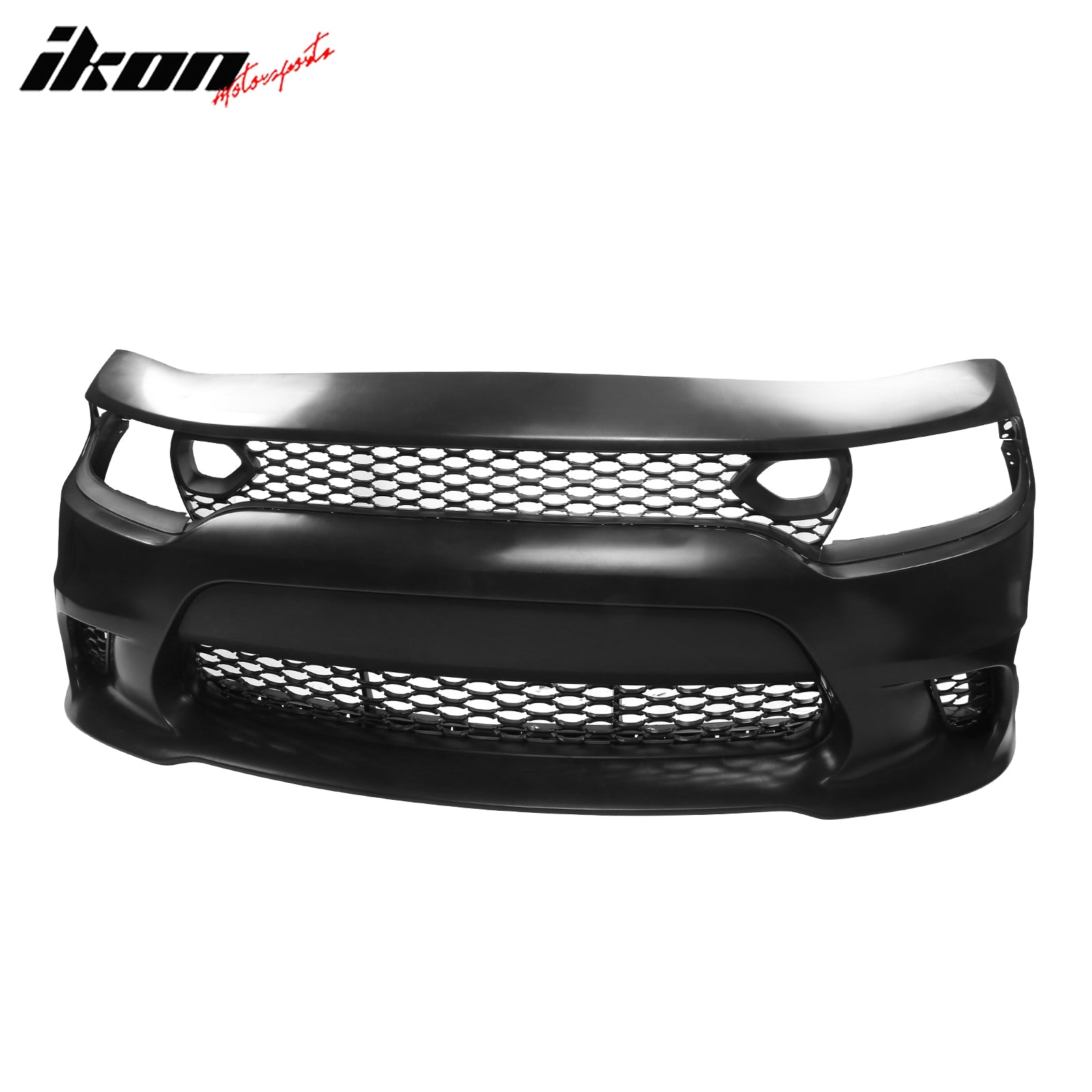 Ikon Motorsports 2015-2023 Dodge Charger SRT Front Bumper W/Foglight Grille & Insert PP