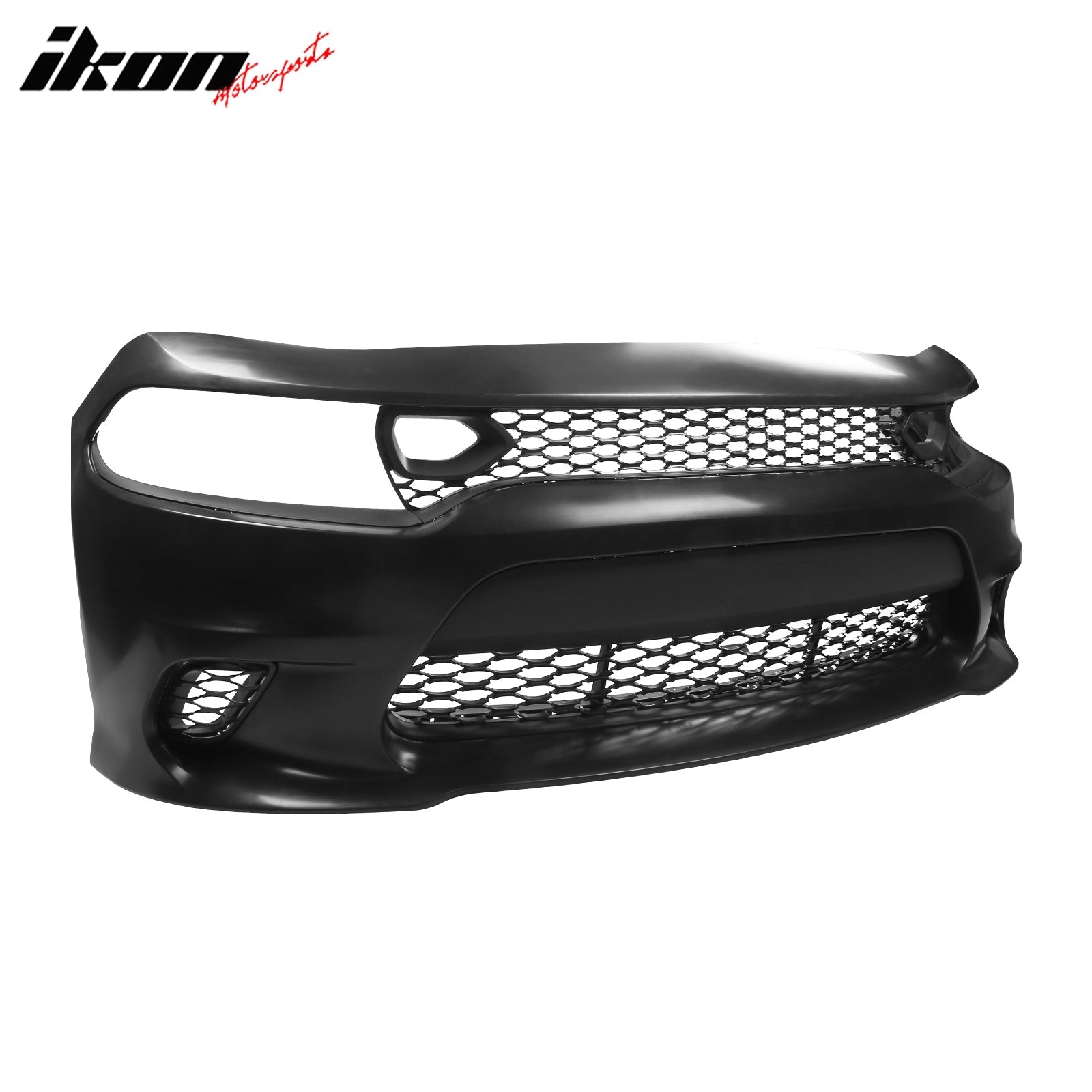 Ikon Motorsports 2015-2023 Dodge Charger SRT Front Bumper W/Foglight Grille & Insert PP