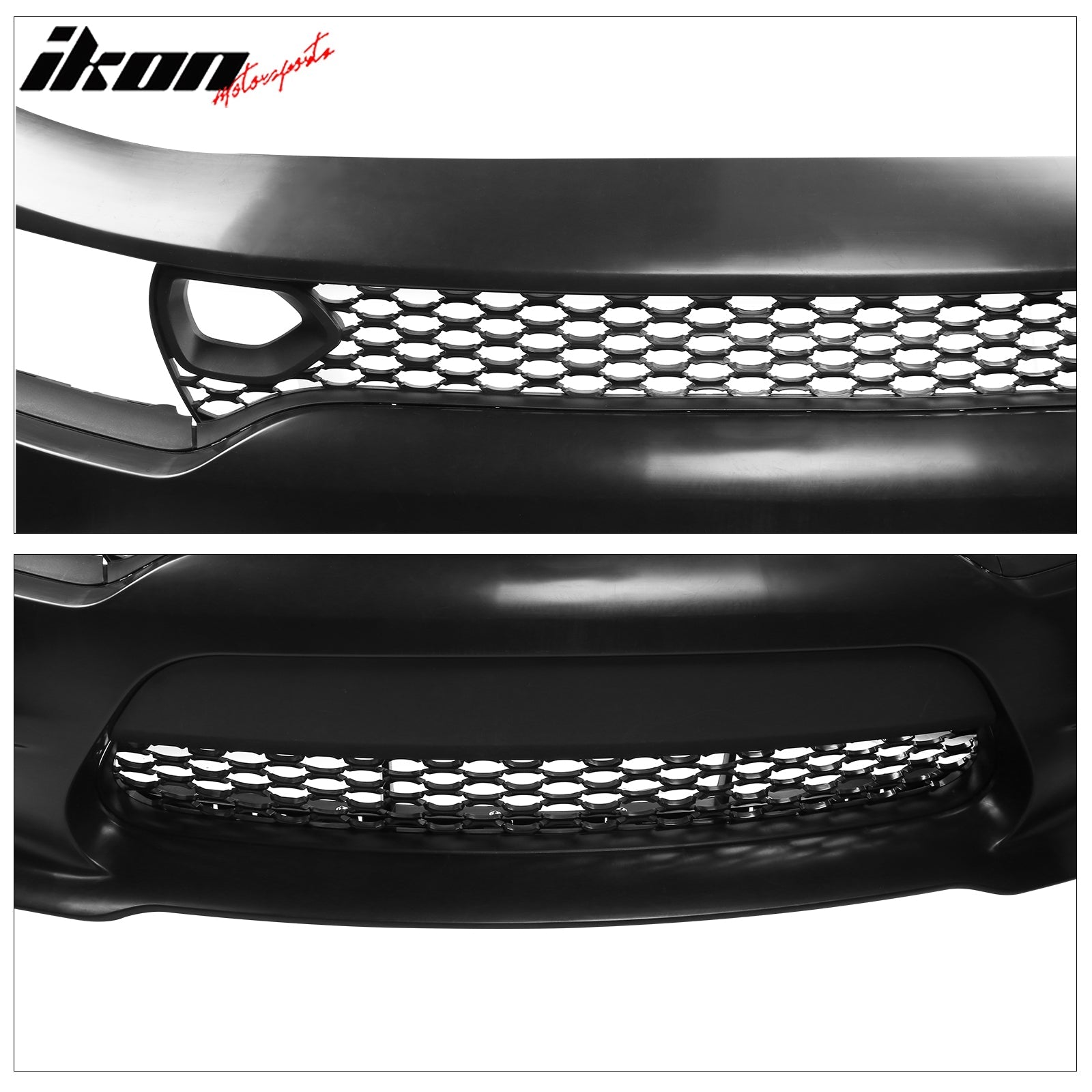 Ikon Motorsports 2015-2023 Dodge Charger SRT Front Bumper W/Foglight Grille & Insert PP