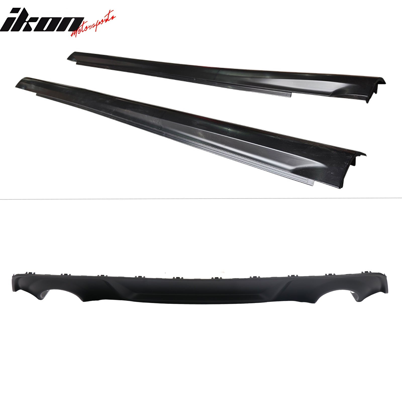 Ikon Motorsports 15-23 Dodge Charger Wide Body Front & Rear Bumper Cover w/ Fender Flare/Diffuser