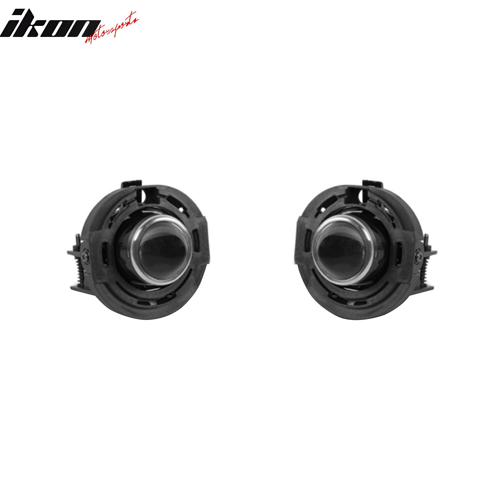 Ikon Motorsports 2015-2023 Dodge Charger Halogen Fog Lights White Lens Bumper Lamps Kit