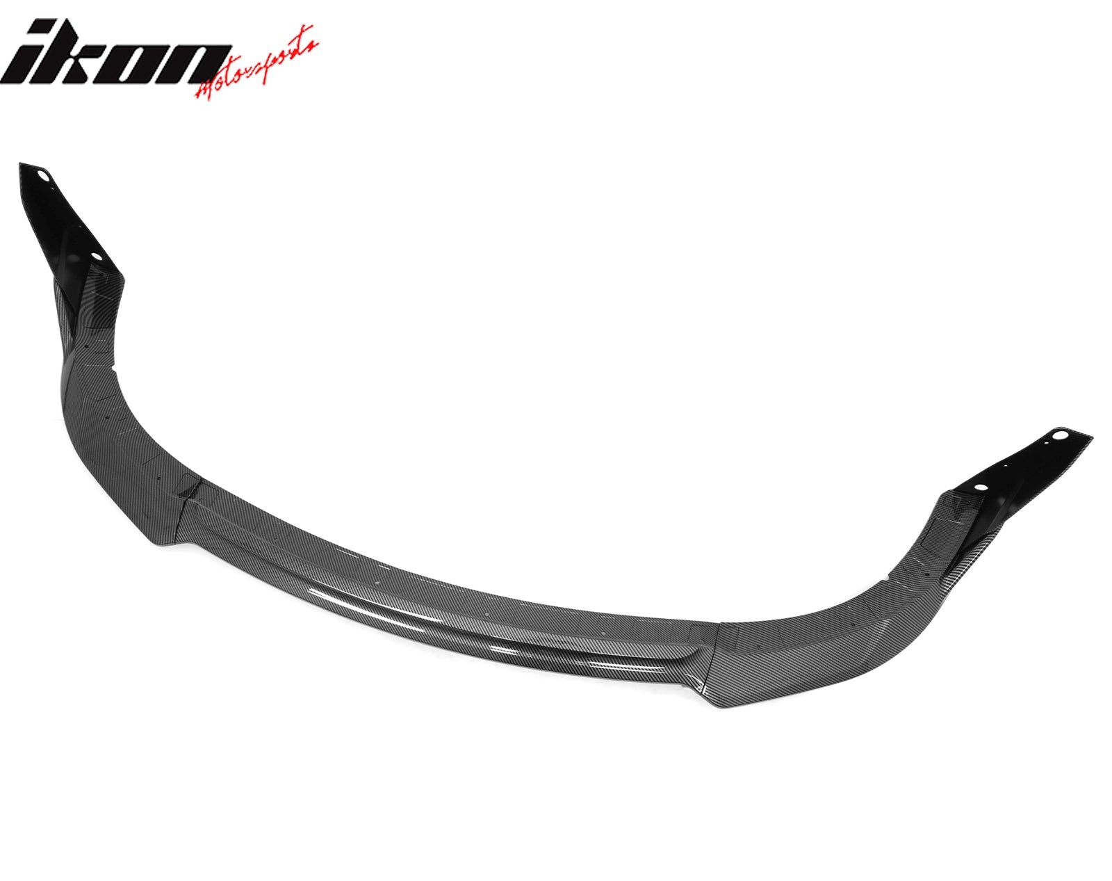 Ikon Motorsports 2015-2023 Dodge Charger V4 B Style Carbon Fiber Print Front Bumper Lip
