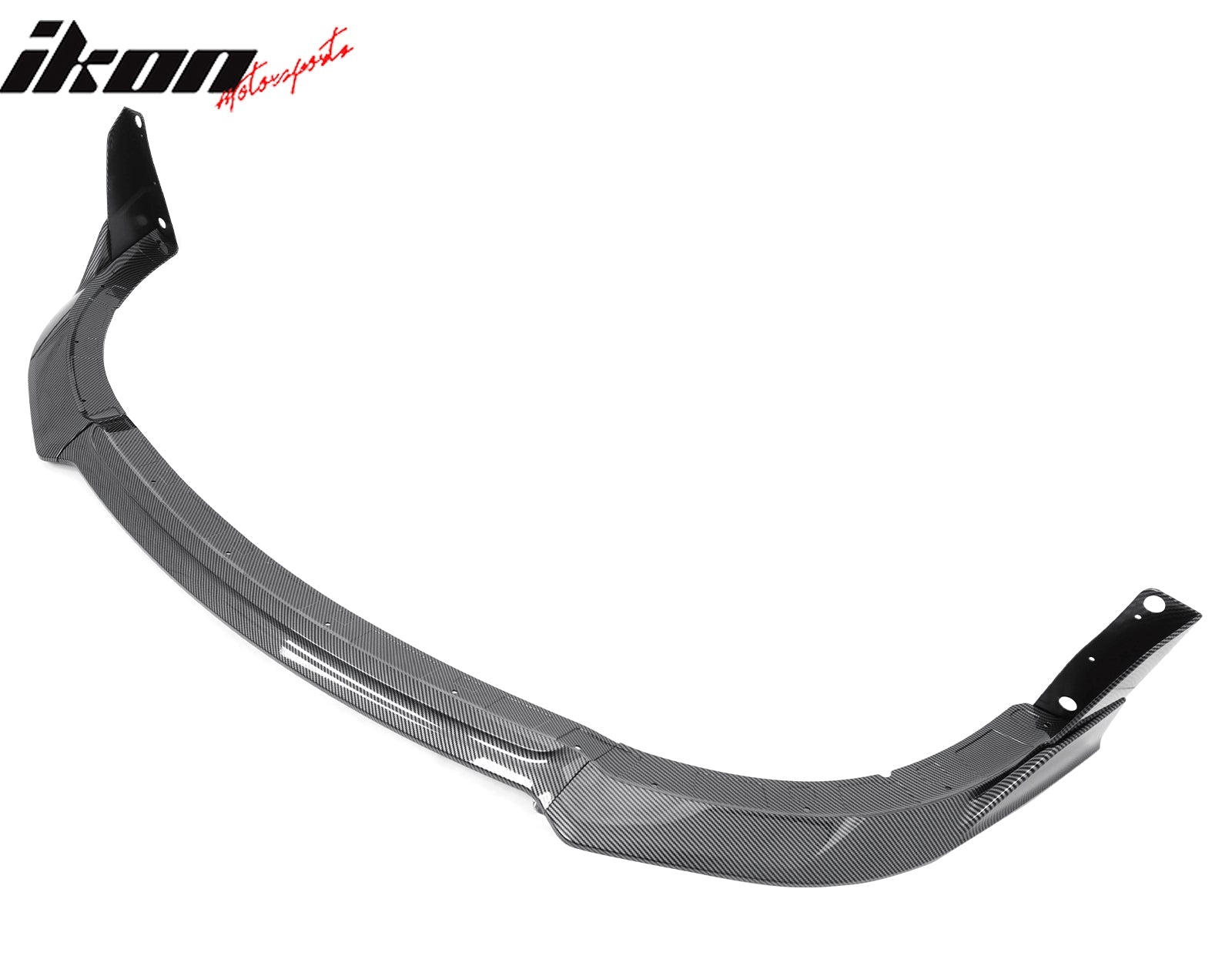 Ikon Motorsports 2015-2023 Dodge Charger V4 B Style Carbon Fiber Print Front Bumper Lip
