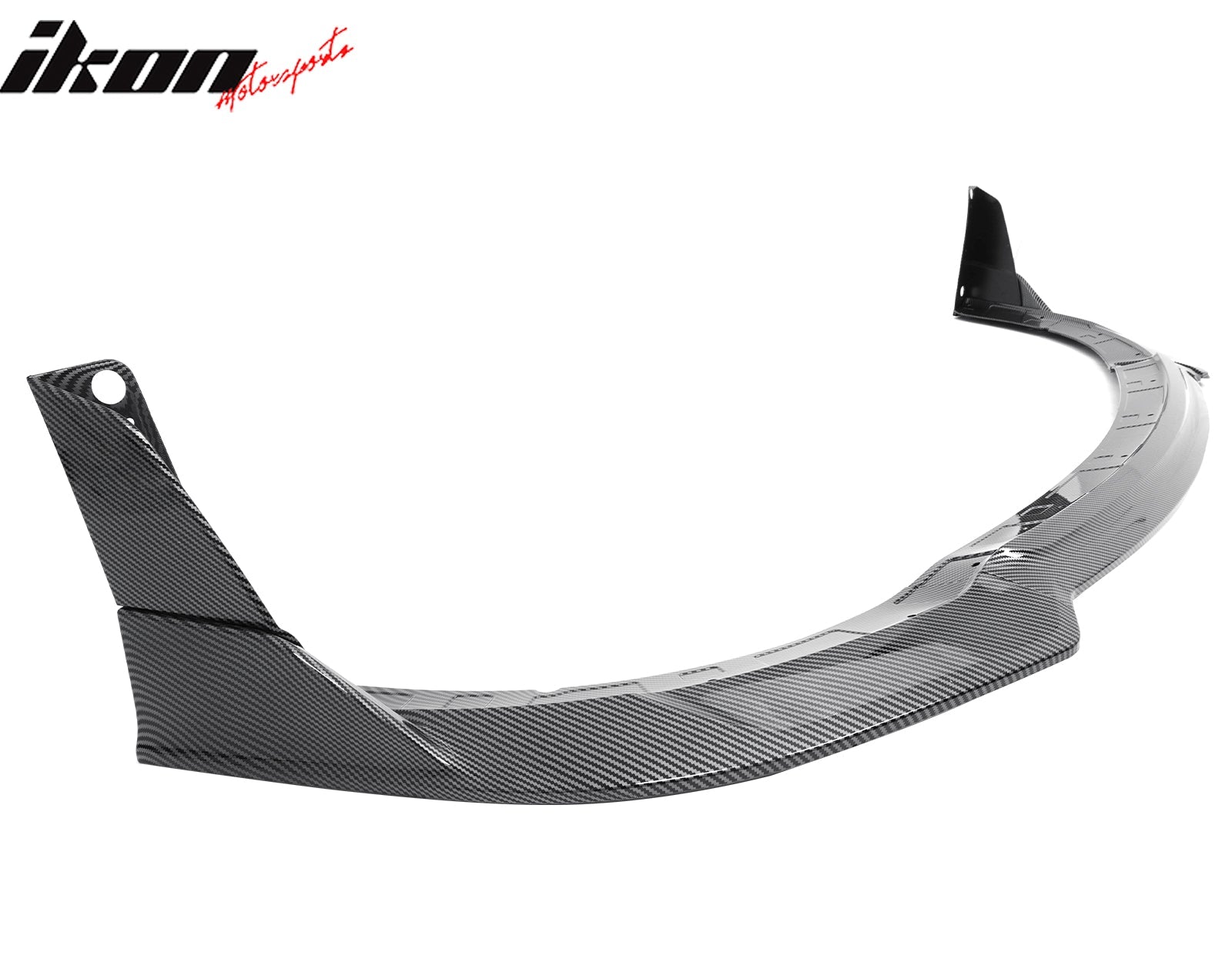 Ikon Motorsports 2015-2023 Dodge Charger V4 B Style Carbon Fiber Print Front Bumper Lip
