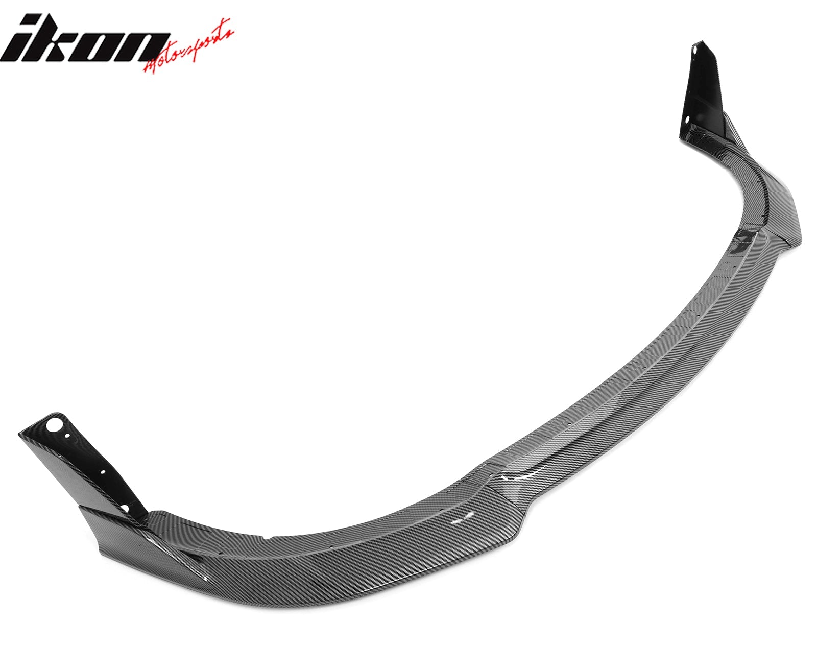 Ikon Motorsports 2015-2023 Dodge Charger V4 B Style Carbon Fiber Print Front Bumper Lip