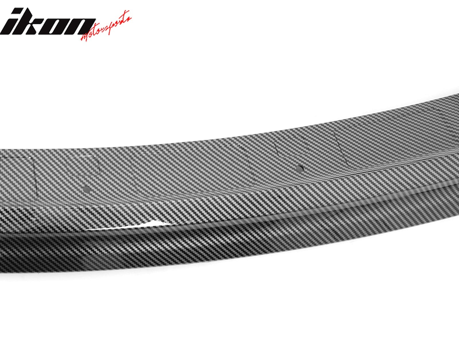 Ikon Motorsports 2015-2023 Dodge Charger V4 B Style Carbon Fiber Print Front Bumper Lip
