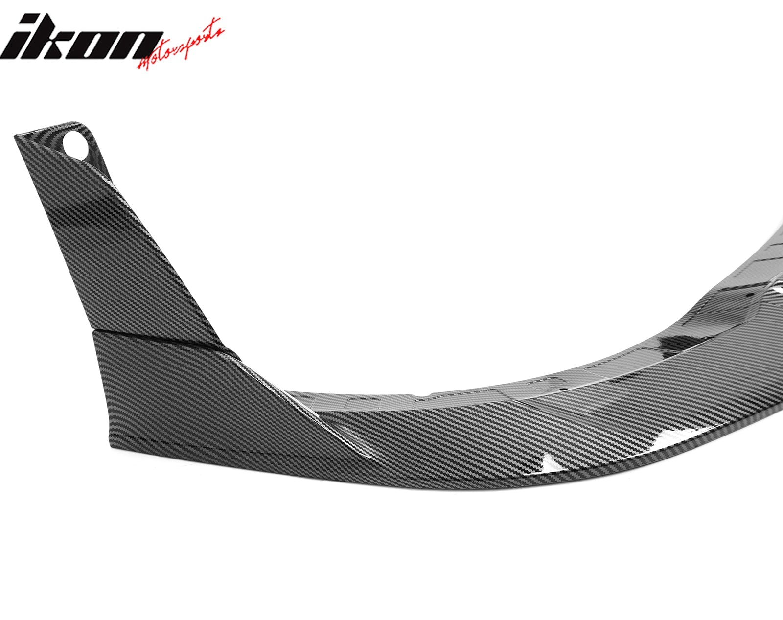 Ikon Motorsports 2015-2023 Dodge Charger V4 B Style Carbon Fiber Print Front Bumper Lip