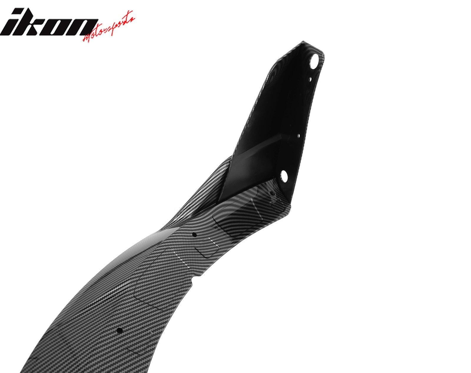 Ikon Motorsports 2015-2023 Dodge Charger V4 B Style Carbon Fiber Print Front Bumper Lip