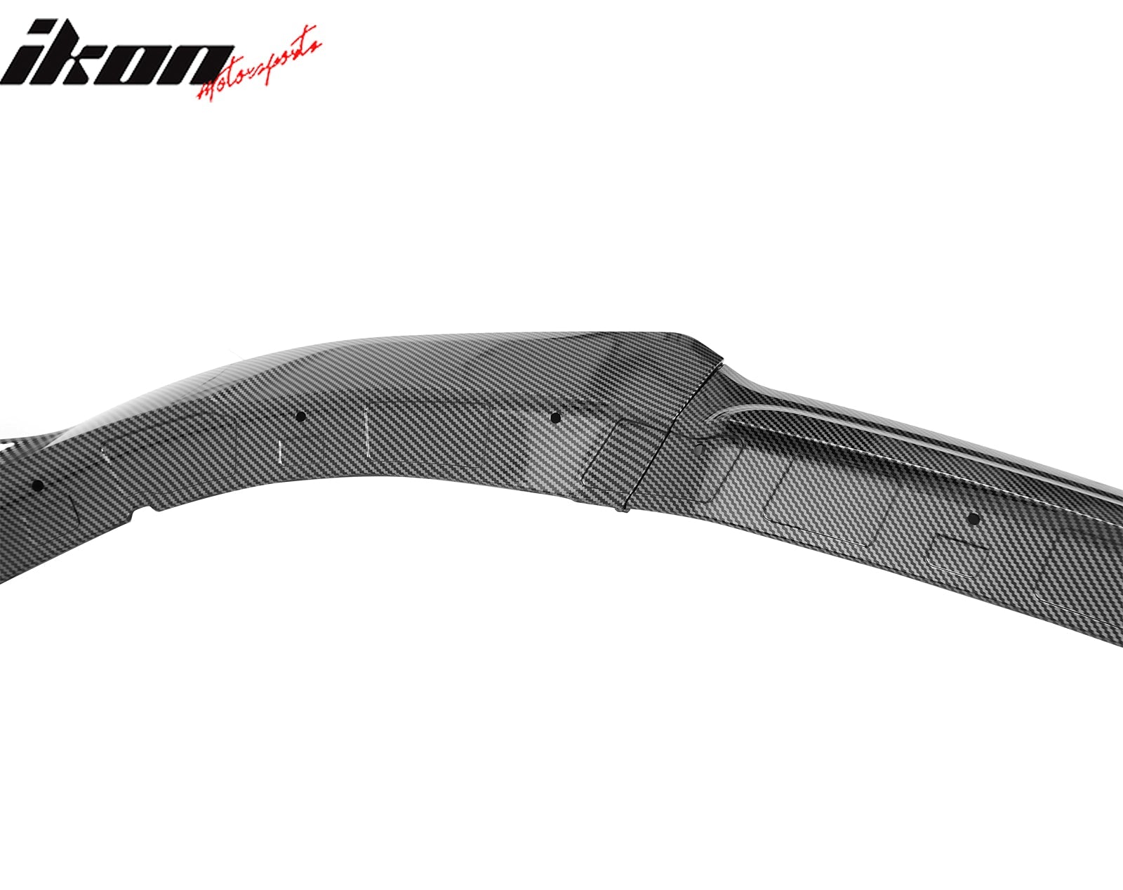 Ikon Motorsports 2015-2023 Dodge Charger V4 B Style Carbon Fiber Print Front Bumper Lip