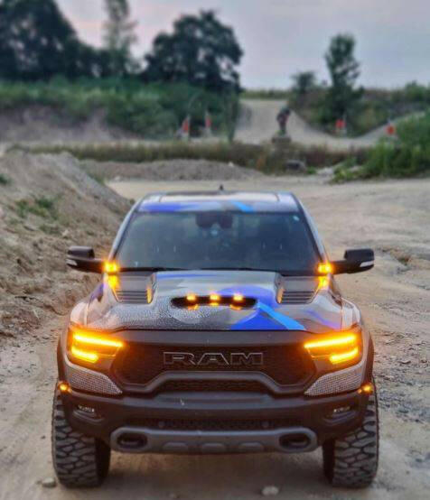 M&R Automotive 2019+ RAM 1500 TRX Hood Mount/Ditch Lights/Pillars