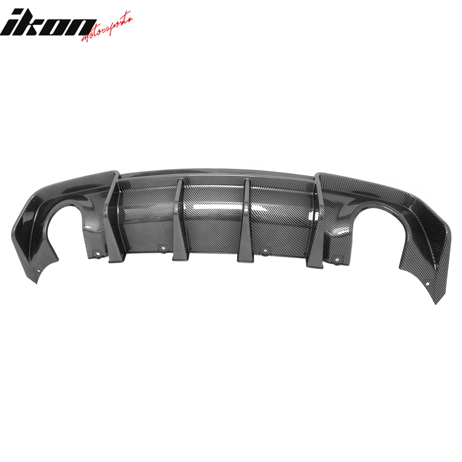 Ikon Motorsports 2020-2023 Dodge Charger Widebody Rear Diffuser Carbon Fiber Print
