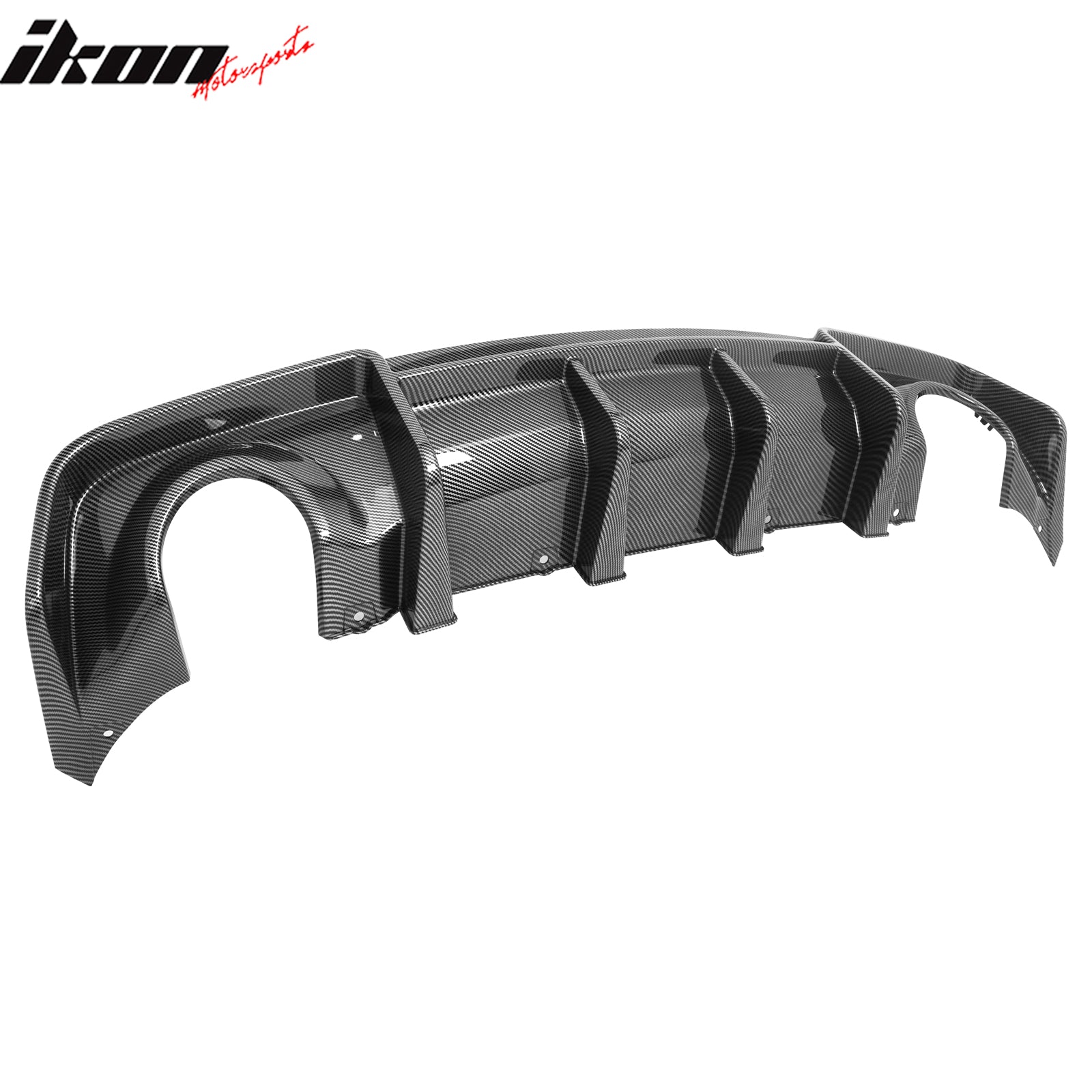 Ikon Motorsports 2020-2023 Dodge Charger Widebody Rear Diffuser Carbon Fiber Print