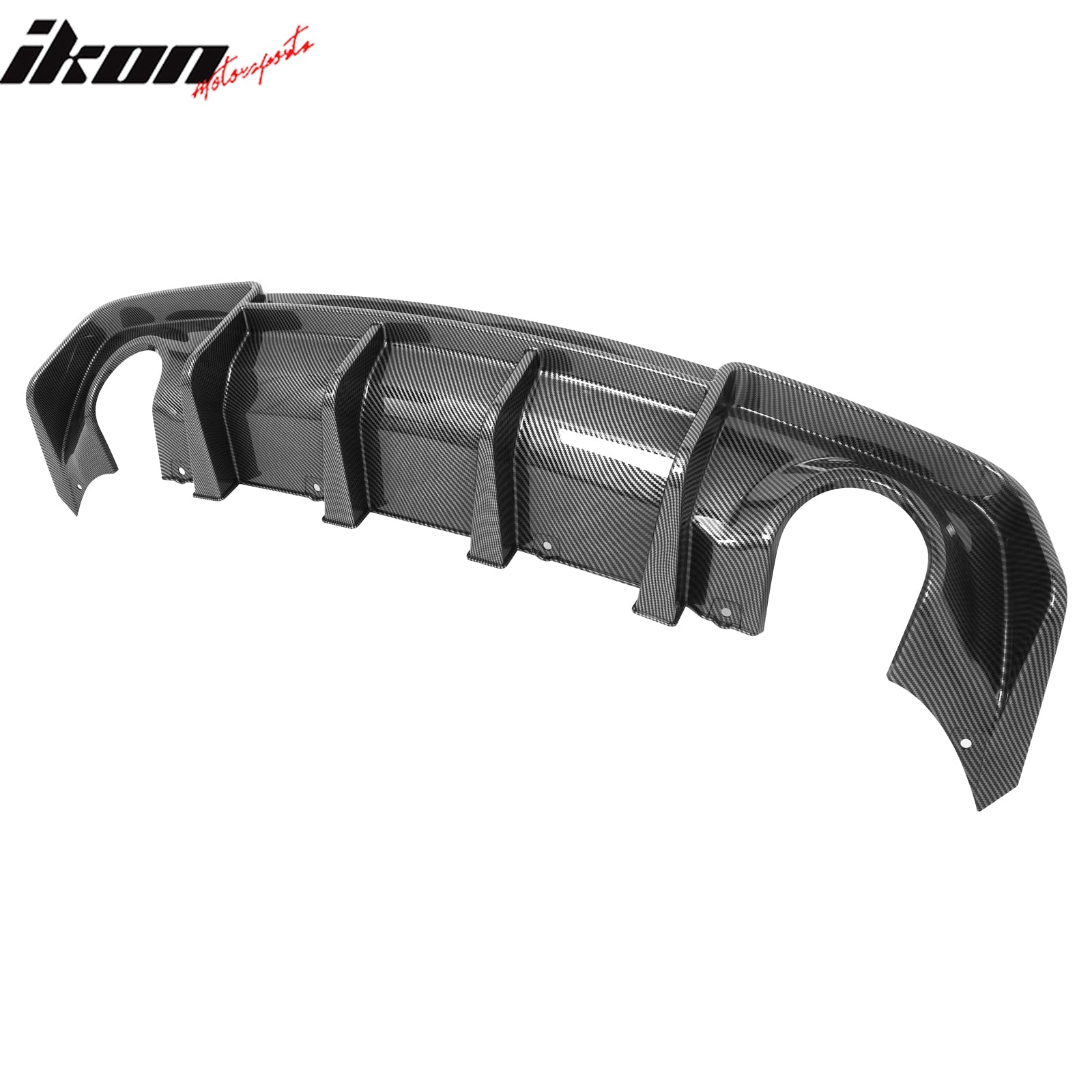 Ikon Motorsports 2020-2023 Dodge Charger Widebody Rear Diffuser Carbon Fiber Print