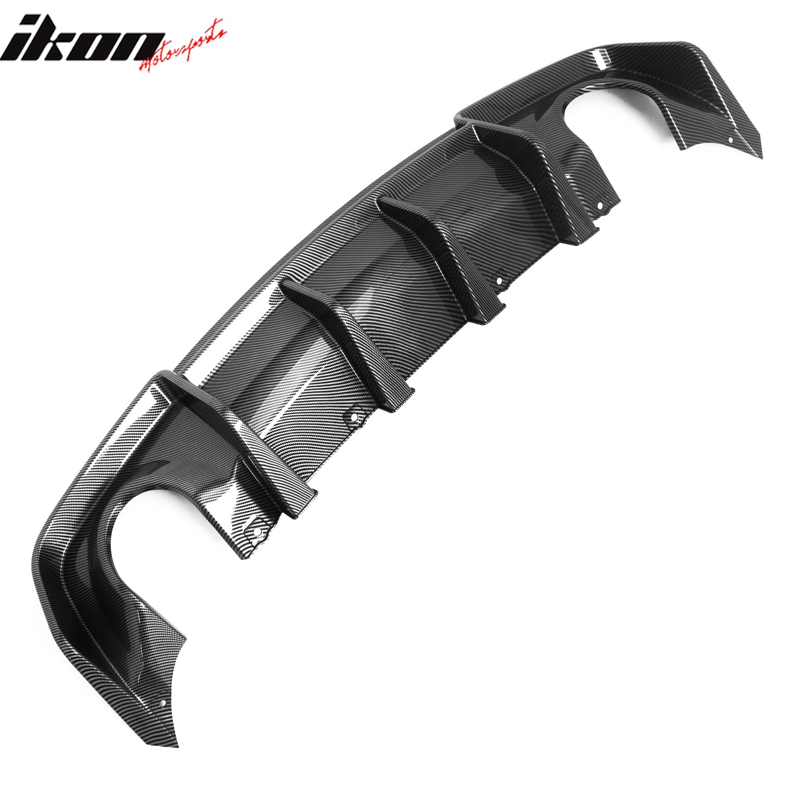 Ikon Motorsports 2020-2023 Dodge Charger Widebody Rear Diffuser Carbon Fiber Print