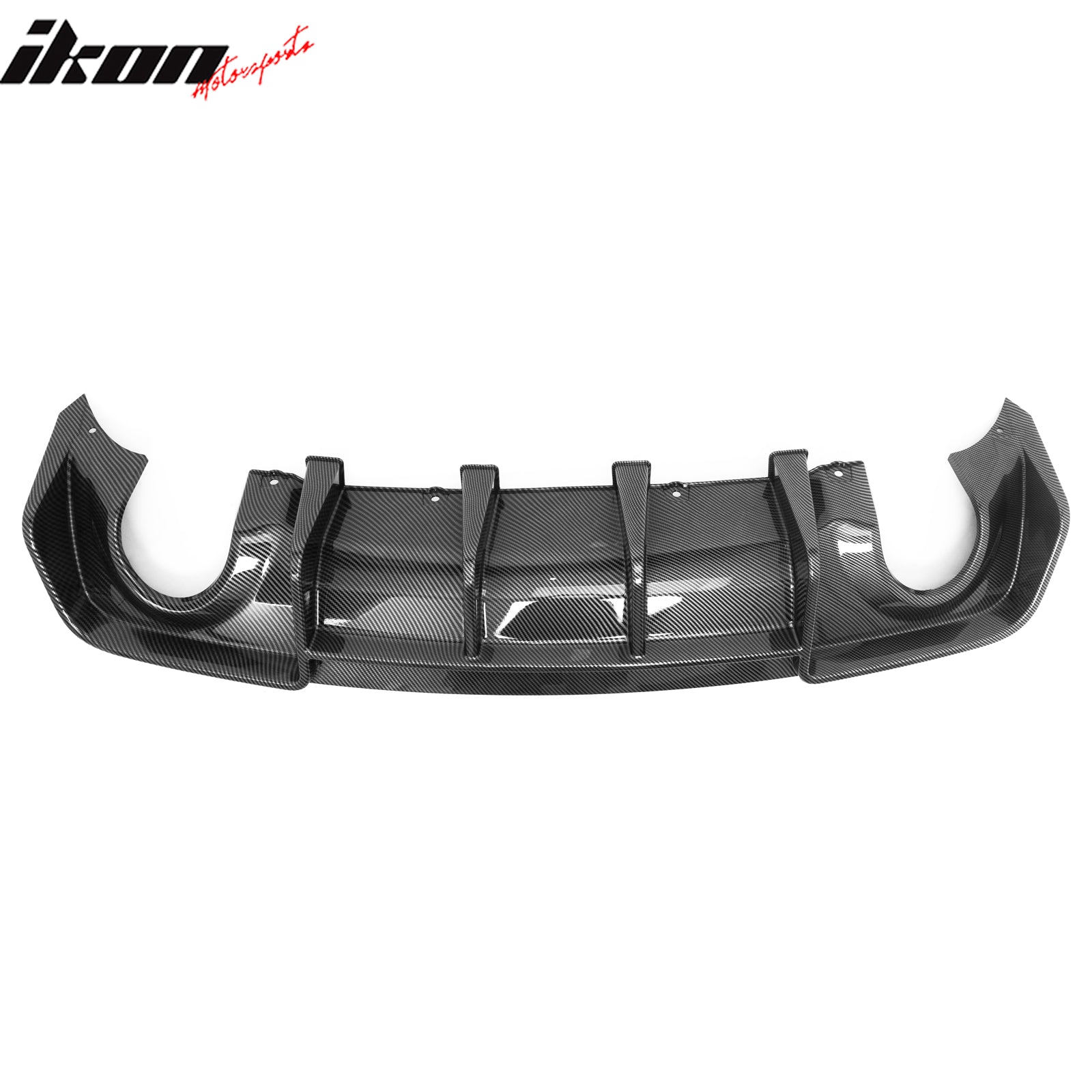 Ikon Motorsports 2020-2023 Dodge Charger Widebody Rear Diffuser Carbon Fiber Print