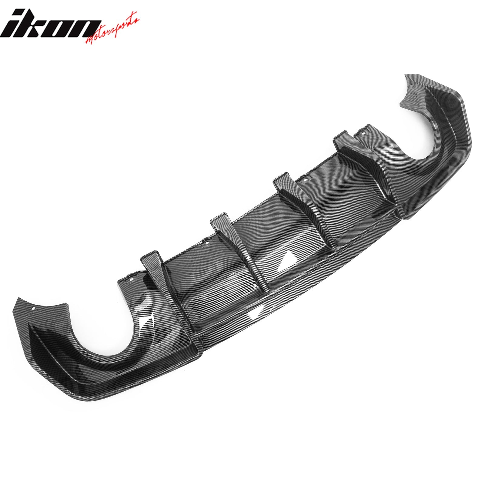 Ikon Motorsports 2020-2023 Dodge Charger Widebody Rear Diffuser Carbon Fiber Print