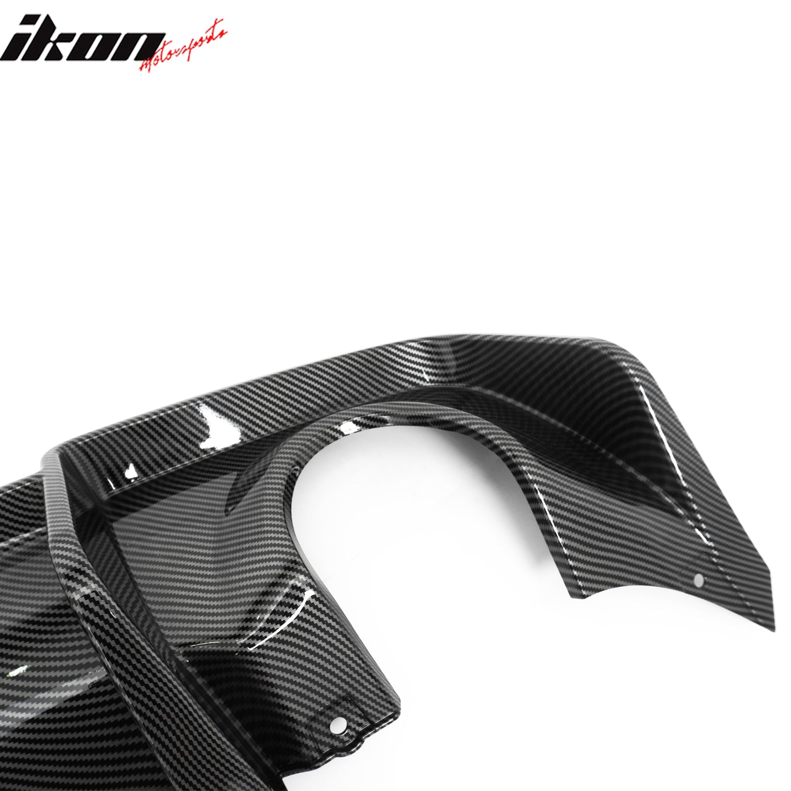 Ikon Motorsports 2020-2023 Dodge Charger Widebody Rear Diffuser Carbon Fiber Print