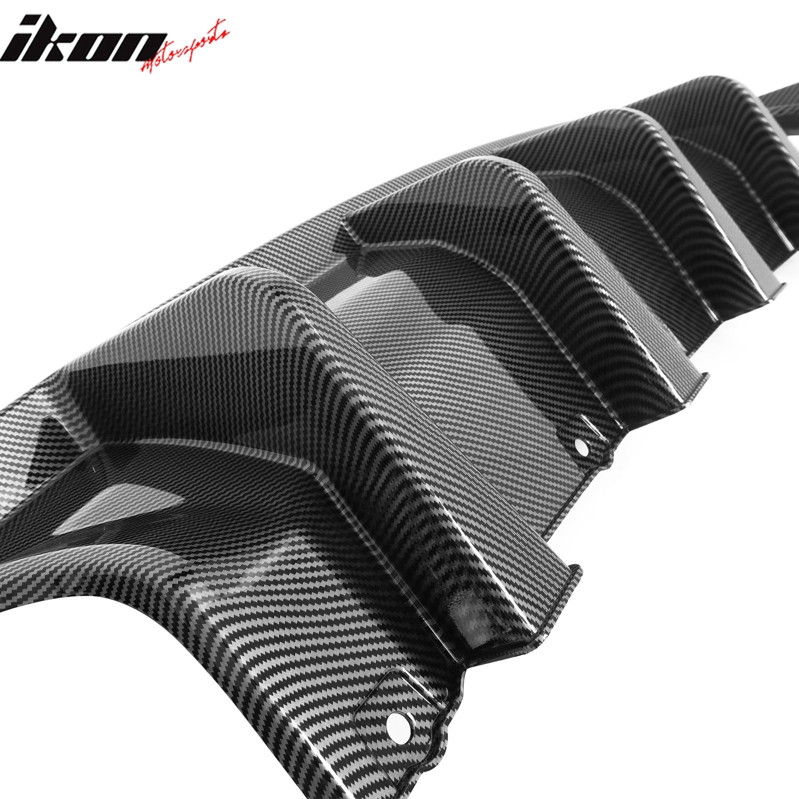 Ikon Motorsports 2020-2023 Dodge Charger Widebody Rear Diffuser Carbon Fiber Print