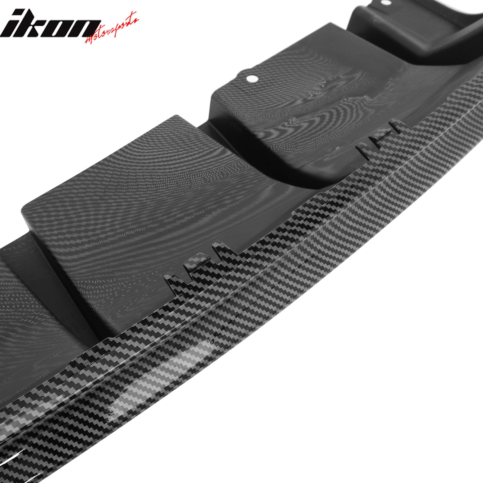 Ikon Motorsports 2020-2023 Dodge Charger Widebody Rear Diffuser Carbon Fiber Print
