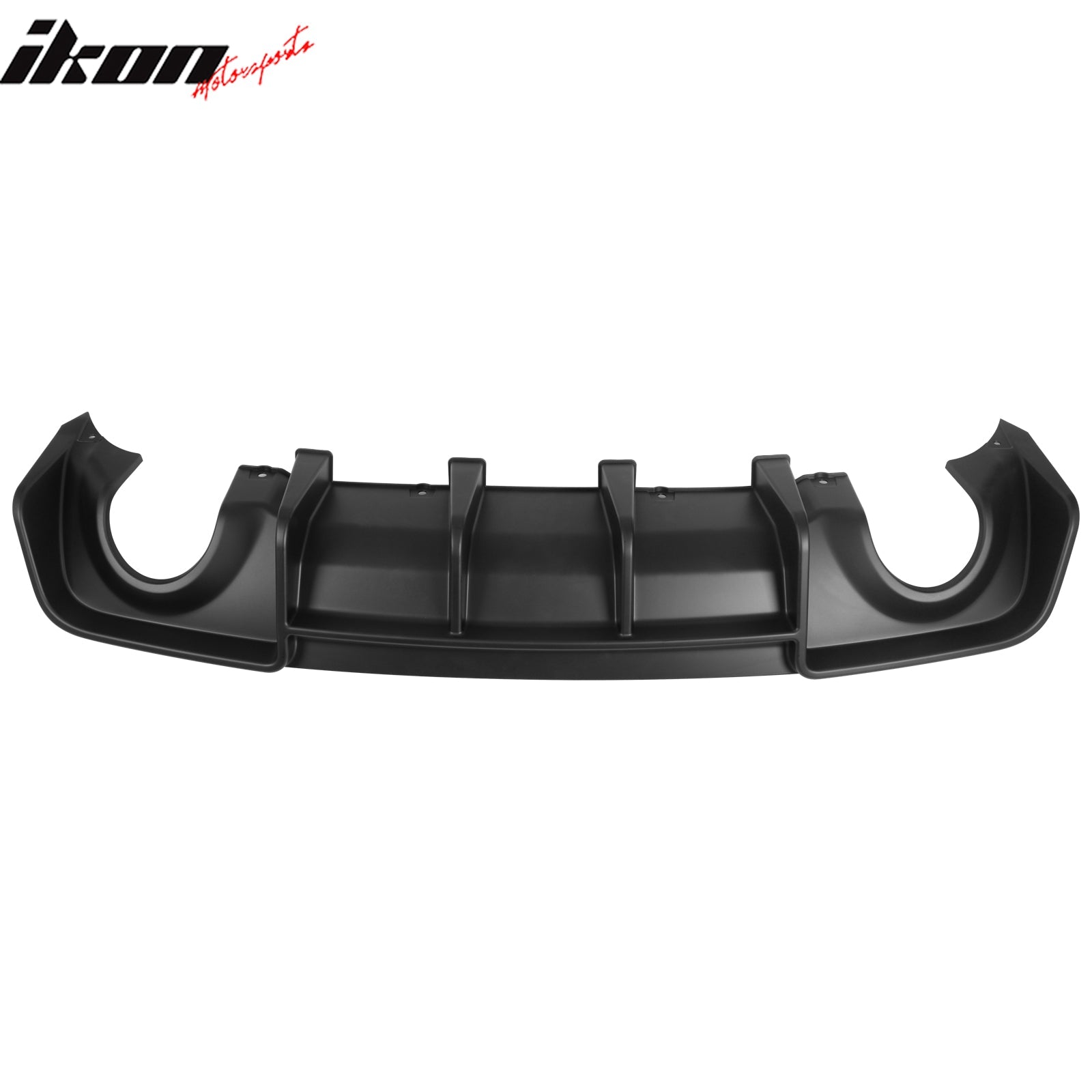 Ikon Motorsports 2020-2023 Dodge Charger Widebody Rear Diffuser Matte Black Lip Diffuser