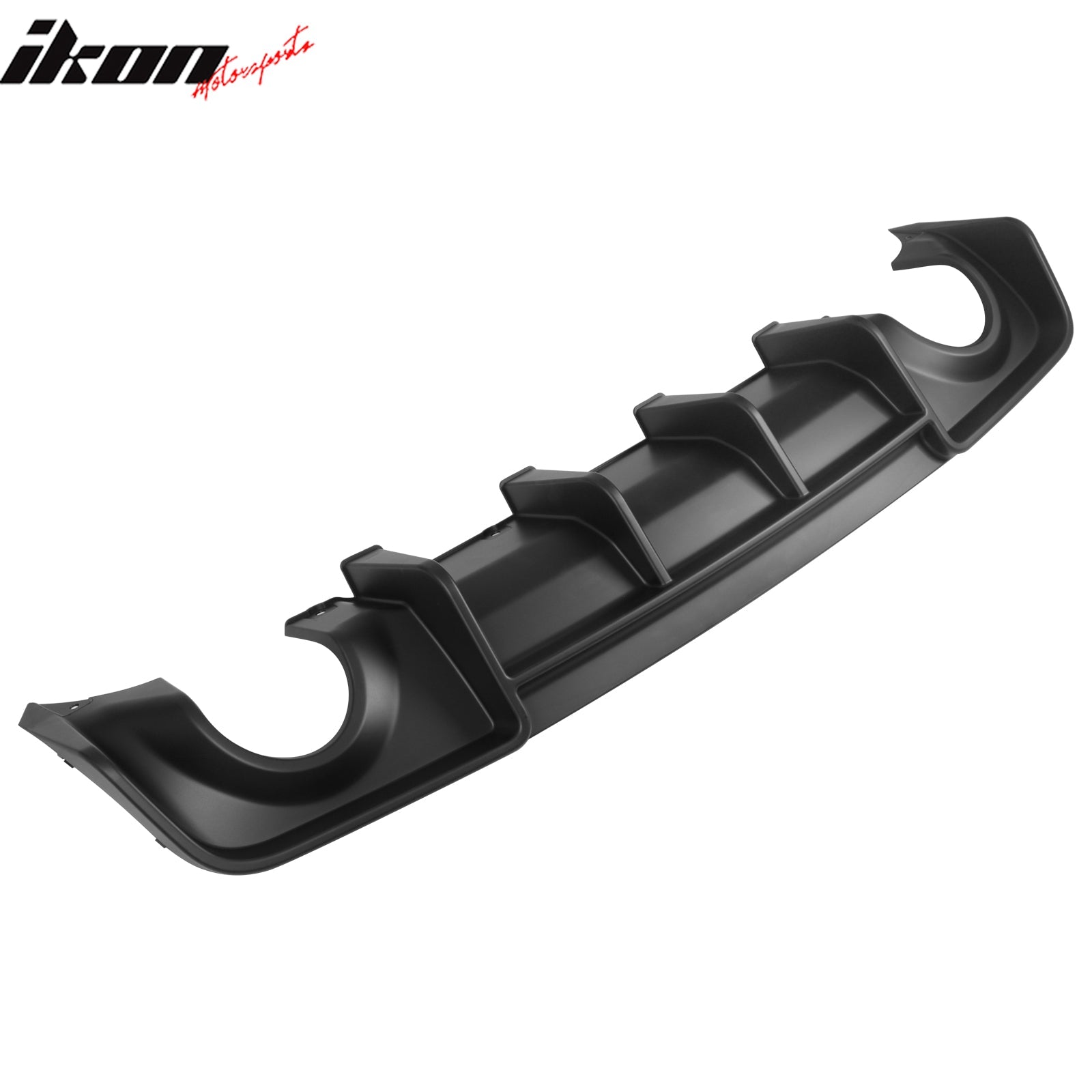 Ikon Motorsports 2020-2023 Dodge Charger Widebody Rear Diffuser Matte Black Lip Diffuser