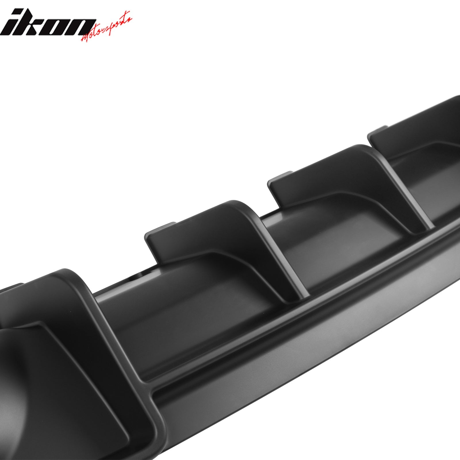Ikon Motorsports 2020-2023 Dodge Charger Widebody Rear Diffuser Matte Black Lip Diffuser