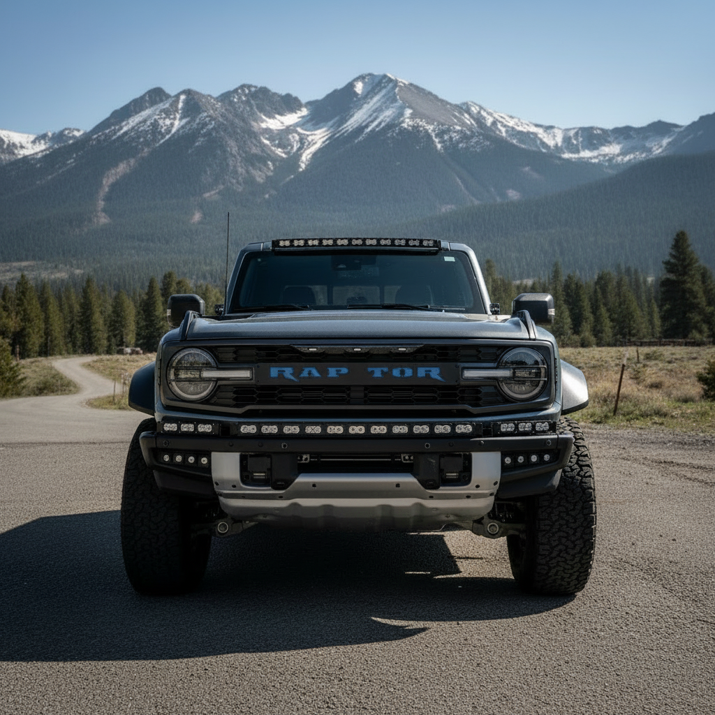2022+ Ford Bronco Raptor Light Bar Extensions