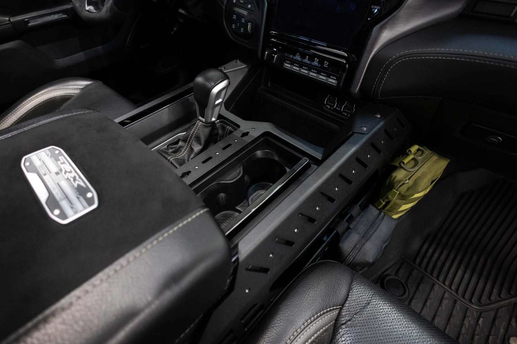 2021-2024 RAM 1500 TRX & 2025-2026 RAM RHO Center Console Molle Panels & Digital Device Bridge