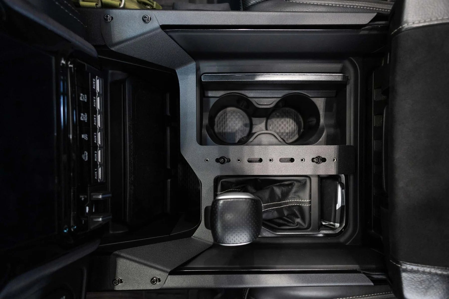 2021-2024 RAM 1500 TRX & 2025-2026 RAM RHO Center Console Molle Panels & Digital Device Bridge