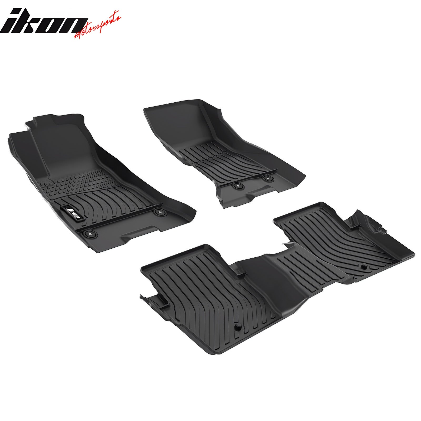 IKON Motorsports 2024-2025 Dodge Charger Daytona 2DR Floor Mats TPE Carpets 3D Liner