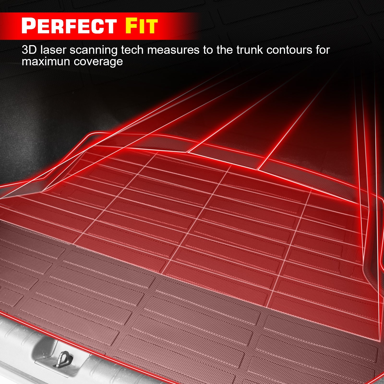 IKON Motorsports 2024-2026 Dodge Charger SixPack & Daytona 2Dr Rear Cargo Liners Trunk Mat