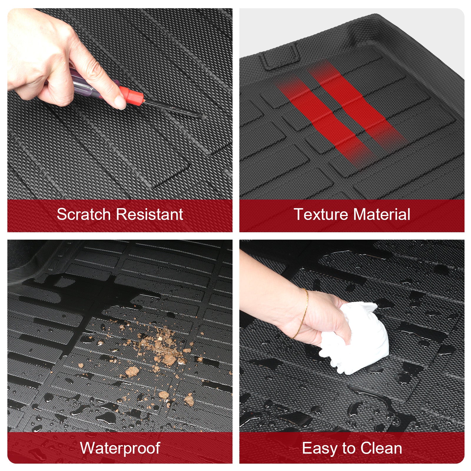 IKON Motorsports 2024-2026 Dodge Charger SixPack & Daytona 2Dr Rear Cargo Liners Trunk Mat