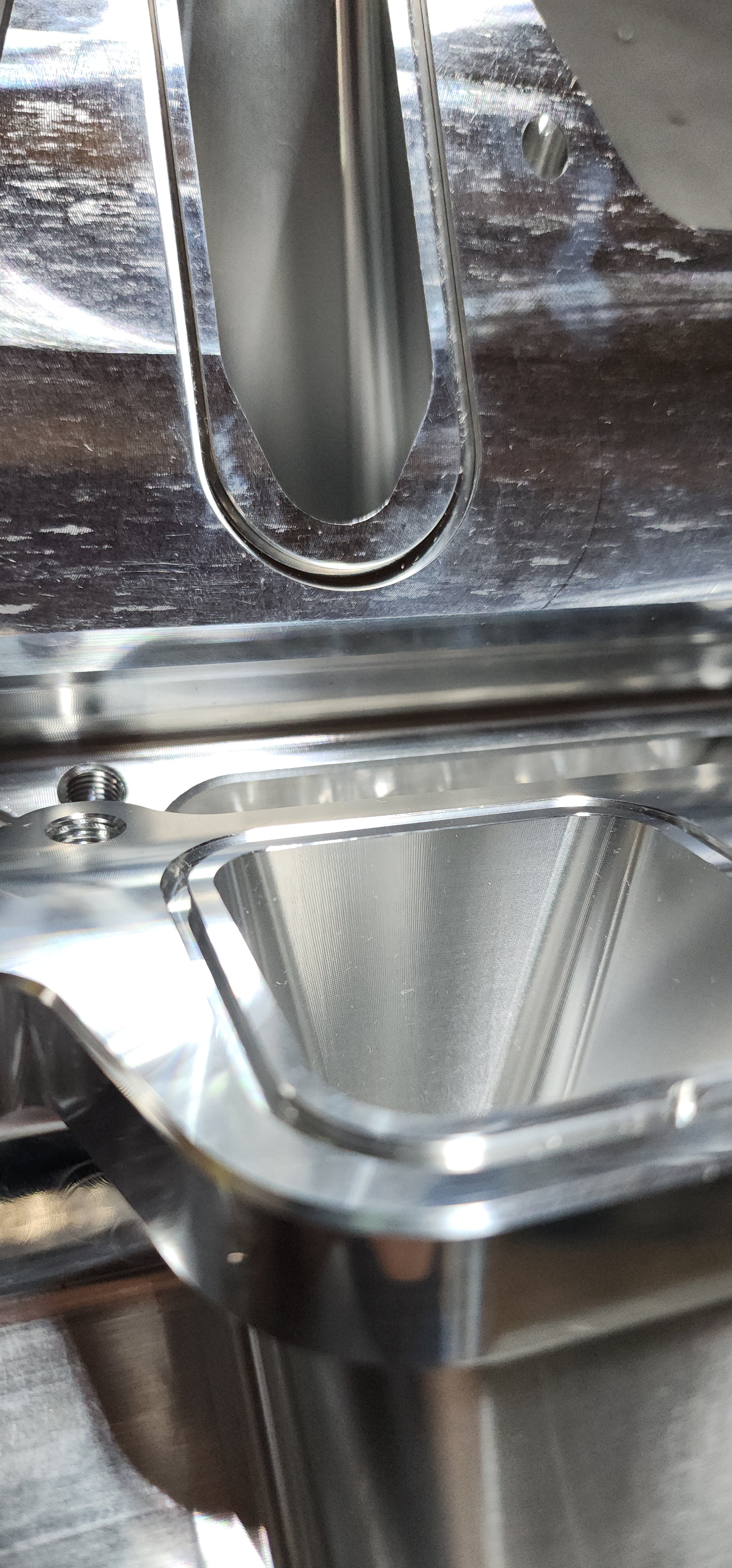 Fabworkz Billet Aluminum Adapters for Hellcat Supercharger to LS Rectangular Port Engines